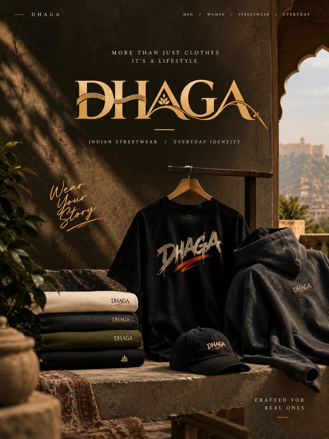 DHAGA Indian streetwear collection campaign